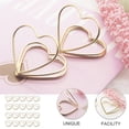 thumbnail image 2 of Miangastore Colorful Heart Metal Paper Clips Golden 20Pcs 1.2x1x0.05in, 2 of 8