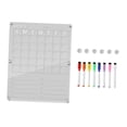 thumbnail image 4 of Tablero de borrado para refrigerador, tablero de planificadores, recordatorio de memo reutilizable acrílico transparente, calendario de, 4 of 8