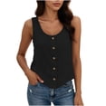 thumbnail image 3 of SROBPTY Womens Tank Tops Solid Round Neck Sleeveless Loose Summer Shirts for Casual Wear, 3 of 5