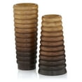 thumbnail image 1 of Vases en Bois d'Ondule - Lot de 2, 1 of 1