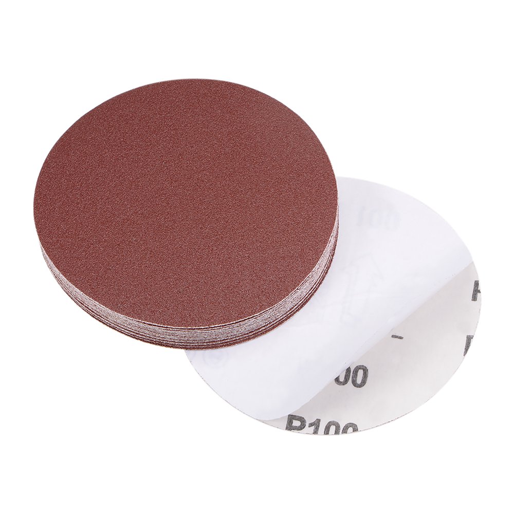 5Inch PSA Sanding Disc Aluminum Oxide Adhesive Back Sandpaper 100