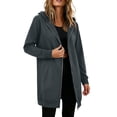 thumbnail image 5 of Jsaierl Zip Up Long Hoodies for Women Casual Solid Color Hooded Sweatshirt Oversized Cotton Long Sleeve Jackets Winter Fashion S-2XL, 5 of 9