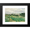 thumbnail image 2 of Johan Ericson 18x14 Black Modern Framed Museum Art Print Titled - Landscape from Meudon (1883), 2 of 5
