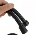 thumbnail image 4 of 1pc Black Stainless Steel Shower Hose, Universal G 1/2" Connection, Explosion-proof Rain Shower Pipe, Bathroom Accessory, 4 of 5