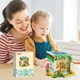 thumbnail image 4 of Flower House Building Set Mini Building Block Set, Reading Room Building Toy with Beautiful Gift Box, Top Class Toy for 6-year-old Boys and Girls+(2034), 4 of 5