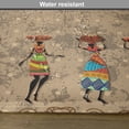 thumbnail image 6 of Ambesonne Vintage Place Mats Set of 4, Folkloric Boho African, Standard Size, Seafoam Cocoa, 6 of 6