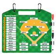 thumbnail image 1 of Magnetic Baseball Lineup Board, Dry EraseCoach Lineup Board, Reusable Softball Lineup Board for Baseball Coaching, 1 of 7