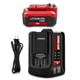 thumbnail image 3 of 6.5Ah CMCB206 20V 6.0Ah Lithium-ion Batteries and Charger Combo Kit Replacement for Craftsman 20V V20 Battery and Charger 4Ah CMCB204 9Ah CMCB209 5Ah CMCB205 CMCB104 V20 Fast Charger, 3 of 11