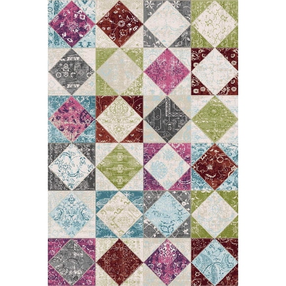 JV Home Patchwork Geometric | Oriental Area Rug