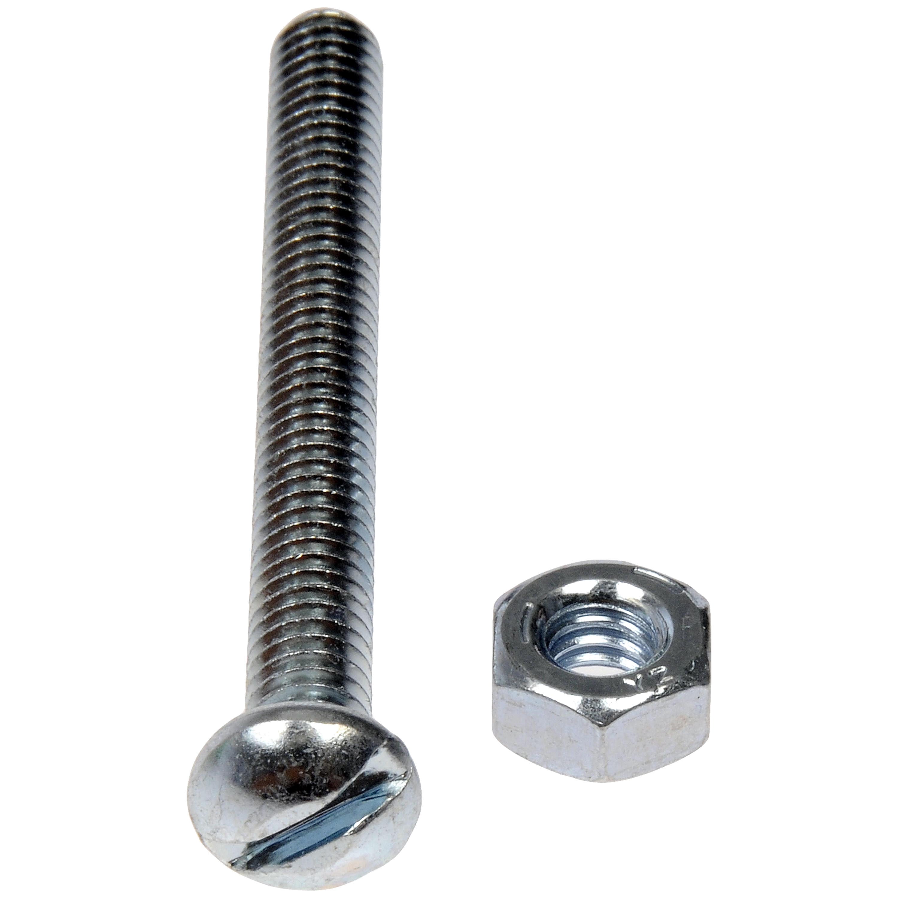 Dorman 784-612D Machine Screw With Nuts - 1/4 In.-20 X 2 In., 2-1/2 In. (Pack of 12)