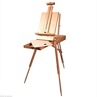 French Style Portable Tripod/Desktop Wooden Artist Easel w Carry Strap