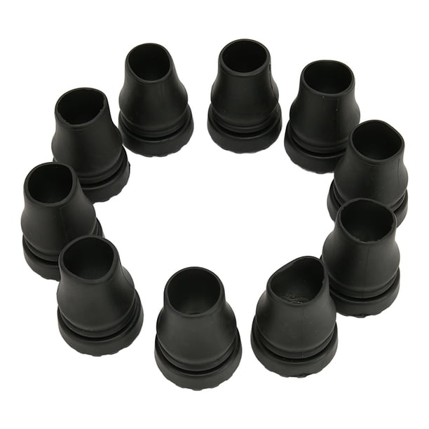 Pies 10 Puntas De Muleta Antideslizantes De PVC, Tapa De Repuesto Para Andador, Inodoro, Silla De Baño, 22 Mm