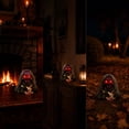 thumbnail image 4 of Animated Walking Skull Head with Light-Up Red Eyes Creepy Moving Halloween Prop with Long Grey Hair Horror Music Motorized Resin Decoration for Party Yard Indoor Outdoor Spooky Decor Gift, 4 of 7