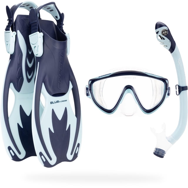 Set de snorkel Cressi Tinetto Rocks Dry S/M Navy