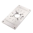 thumbnail image 4 of Aluminum Alloy Woodworking Router Flip Plate with Clear Hole Position - Wear-Resistant, Rust-Proof Milling Guide Platform for Precise Center Hole Bushing Alignment, Lightweight & Easy Installation, 4 of 6