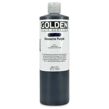 UPC: 0738797215061 | Golden Fluid Acrylics – Dioxazine Purple  16 oz