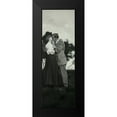 thumbnail image 2 of Atelier B Art Studio 11x24 Black Modern Framed Museum Art Print Titled - VINTAGE COUPLE KISSING, 2 of 5