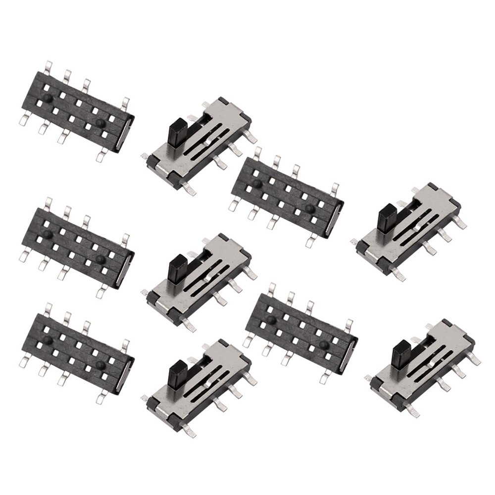 10pcs-3-position-8p-2p3t-smt-smd-self-locking-power-slide-switch