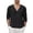 C89/Black354, variant on Rggeeun Mens T-Shirts Solid Color Long Sleeve V Neck Loose Fit Soft Breathable for Summer Evening Party Cool Tee,Black,Xl