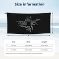 thumbnail image 3 of ZNDUO Bath Towel, Computer Chip Symbol Pattern Oversized Quick Dry Bath Towel Beach Towel - 31.5"x63", 3 of 8
