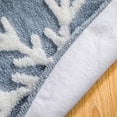 thumbnail image 5 of SuoKom Christmas Tree Skirt, 48 Inch Blue Faux Fur Plush Christmas Tree Skirt Snow Flake Pattern, for Christmas Decorations Xmas Tree Home Holiday Party Gifts on C1earance, 5 of 5