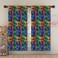 thumbnail image 5 of Blackout Kids Curtains,Rainbow Car Silhouette Pattern Childrens Insulated Curtains Set Of 2,Bedroom Essentials,Toddler Room Decor 52"x63", 5 of 5