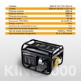 thumbnail image 2 of Generador Planta Luz Gasolina Portatil Kingsman 3000W 7.5h.p 110/220v amarillo, 2 of 7
