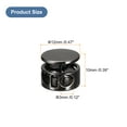 thumbnail image 2 of Unique Bargains 24pcs Metal Cord Locks, Double Hole Spring Toggle Stopper Cord Stops Fastener Toggles for Clothes Black, 2 of 5