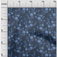 thumbnail image 2 of oneOone Rayon Blue Fabric Floral Sewing Material Print Fabric By The Yard 56 Inch Wide, 2 of 5