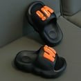 thumbnail image 5 of Yindaity Summer Shoes Kids Shower Slippers Bathroom Pool Sandals丨Boys Girls Comfy Thick Sole Slippers丨Summer Non-Slip Beach Shoes Black,13, 5 of 5