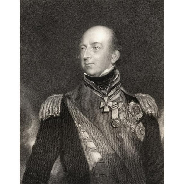 Posterazzi DPI1861296 Sir Edward Codrington 1770 à 1851 Amiral Britannique Héros de la Bataille de Trafalgar & la Bataille de Navarino Gravé B Affiche Imprimée, 12 x 16