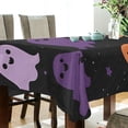 thumbnail image 5 of Yayeee Tablecloths 54" x 72" Rectangle Wrinkle Resistant Party Table Cover, Halloween Orange Ghosts, 5 of 8