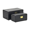 thumbnail image 5 of Sable Set of 2 Boxes with Gold Handles - Black, 5 of 10