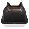 thumbnail image 1 of Stainless Steel Cat Litter Box, High Sided Metal Litter Tray, Top Entry, Easy Clean, Cat Litter Pan with Lid, Anti Leakage, Include Litter Scoop, Kitty Litter Box for Large Cats, 1 of 7