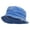 Royal, variant on Diego Script Embroidered Washed Bucket Hats - Royal M-L