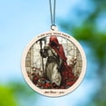 thumbnail image 6 of Graffiti Stained Glass Suncatcher Ornament – Text Christmas 2025 Tree Decoration Gift for Family, Friends, Man & Woman, 6 of 6