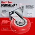 thumbnail image 4 of Poliuretano rojo Caster Wheels Online Best Service de 5 pulgadas, 4 of 6