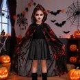 thumbnail image 6 of Alaiyaky Hooded Cape Halloween,Vampire Cape Witch Cloak, Adult/Kids Halloween Fancy Dress Costume, Cosplay Poncho,Cloak for Halloween Party Fancy Dress, 6 of 6