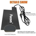 thumbnail image 3 of Facon 8-1/2'' x 5-1/2'' Silicone Battery Heater Pad with Thermostatically controlled, Automotive Electric Silicone Heating Pad, 120V, 60Watts, 3 of 6