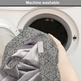 thumbnail image 2 of Geometric Dog Crate Cover, Cubic Forms with Inner Abstract Stripes Modern Mosaic Design, Easy to Use Pet Kennel Cover Small Dogs Puppies Kittens, 7 Sizes, Charcoal Grey and Ivory, by Ambesonne, 2 of 6