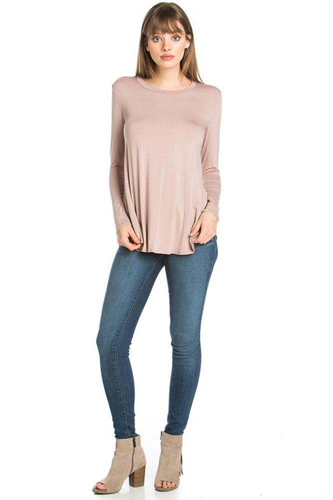 Azules Women's Long Sleeve Flowy Tunic