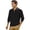 Black, variant on Adult Mens Polo T Shirts Long Sleeve Button Tees Shirts Lightweight Blue Mens Golf Shirt
