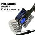 thumbnail image 6 of FORICOM Golf Club Brush and Club Groove Cleaner, Aluminum Clip for Portability and Loss Prevention, Lightweight and Stylish, Ergonomically Designed, Can Be Easily Attached to a Golf Bag（Black）, 6 of 6