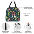 thumbnail image 3 of KLL Cartoon Leaf Mushroom Red Print Insulated Lunch Bag Women, Reusable Cute Tote Lunch Box for Adult & Men, Leakproof Cooler Lunch Bags for Work Office Travel Picnic, 3 of 5