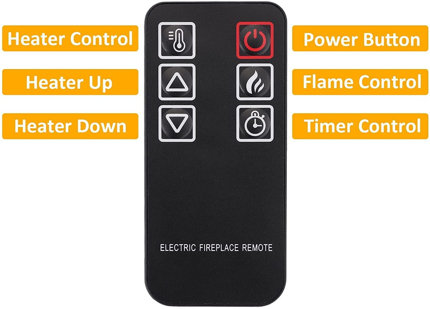 23 Electric Fireplace Insert, Infrared Fireplace Electric Insert Heater,  Adjustable Flame with Remote Control - Walmart.com