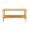 thumbnail image 4 of Modern Coffee Table For Living Area, Rectangular 2 With Open Storage, Solid Wood & , Stable And , Low Maintenance Cost Room, + Structure, Easy Assembly Steps, Protects Floor Surface Efficiently, 4 of 6