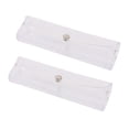 thumbnail image 1 of Unique Bargains 2pcs Clear Transparent Plastic Eyeglasses Cases Glasses Case Bag, 1 of 2