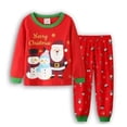 thumbnail image 3 of Conjuntos de Pijamas de Navidad para niñas, ropa de dormir de dinosaurio para bebés y niños de 2 a 7 años, novedad, 3 of 4