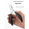thumbnail image 4 of 2 pack Professional Toenail Clippers - Heavy Duty Toe Nail Clippers for Thick Toenails & Ingrown Nails | Long Handle Nails Clipper for Seniors with Comfort Grip & Ultra Sharp Blade - Black, 4 of 5