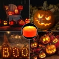 thumbnail image 2 of Halloween LED Pumpkin Lights Outdoor with Remote and Timer  Battery Operated Bright Realistic Flameless Electric Candles for Hallo, 2 of 7